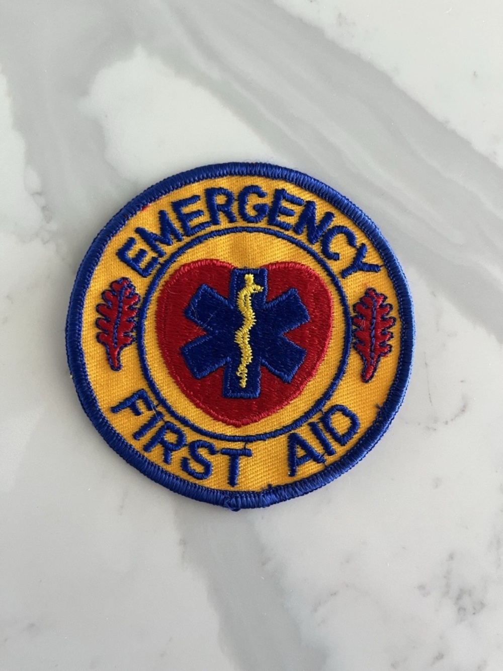 Emergency First Aid Service Orange EMT Field Medic First Responder Patch